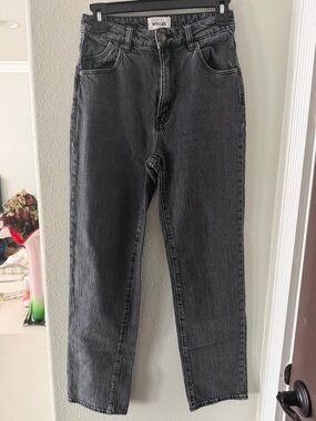 ROLLA'S Black High-Rise Straight Jeans size 26, 27in inseam